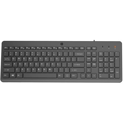 Клавіатура мембранна HP 150, 104key, USB-A, EN/RU, чорний (664R5AA) Клавіатура мембранна HP 150, 104key, USB-A, EN/RU, чорний (664R5AA)