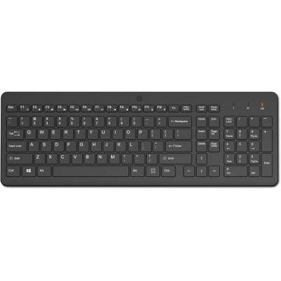 Клавіатура мембранна HP 220, 104key, WL, EN/UK, чорний (805T2AA) Клавіатура мембранна HP 220, 104key, WL, EN/UK, чорний (805T2AA)