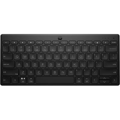 Клавіатура мембранна HP 350 Compact Multi-Device, 78key, BT, EN/UK, чорний (692S8AA) Клавіатура мембранна HP 350 Compact Multi-Device, 78key, BT, EN/UK, чорний (692S8AA)