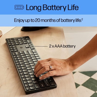 Клавіатура мембранна HP 450 Programmable, 108key, WL, EN/UK, чорний (4R184AA) Клавіатура мембранна HP 450 Programmable, 108key, WL, EN/UK, чорний (4R184AA)