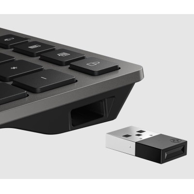 Клавіатура мембранна HP 720 Multi-Device Rechargeable, 109key, WL/BT, EN/UK, чорний (9T5B1AA) Клавіатура мембранна HP 720 Multi-Device Rechargeable, 109key, WL/BT, EN/UK, чорний (9T5B1AA)