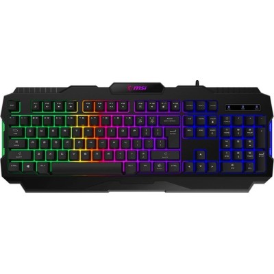 Клавіатура мембранна MSI FORGE GK100 104key, USB-A, EN/UKR/RU, ColorLED, чорний (S11-04UA221-HH9) Клавіатура мембранна MSI FORGE GK100 104key, USB-A, EN/UKR/RU, ColorLED, чорний (S11-04UA221-HH9)