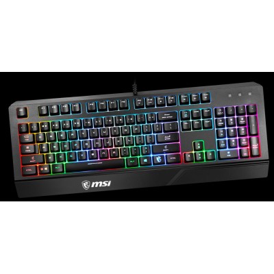 Клавіатура мембранна MSI Vigor GK20 UA 104key, USB-A, EN/UKR/RU, ColorLED, чорний (S11-04UA208-CL) Клавіатура мембранна MSI Vigor GK20 UA 104key, USB-A, EN/UKR/RU, ColorLED, чорний (S11-04UA208-CL)