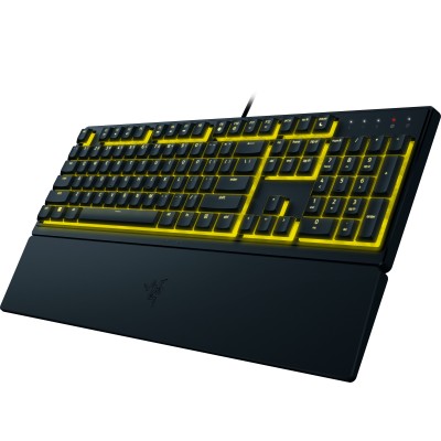 Клавіатура мембранна Razer Ornata V3 X 104key, USB-A, EN/UK, RGB, чорний (RZ03-04471900-R371) Клавіатура мембранна Razer Ornata V3 X 104key, USB-A, EN/UK, RGB, чорний (RZ03-04471900-R371)