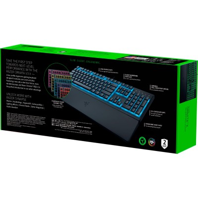 Клавіатура мембранна Razer Ornata V3 X 104key, USB-A, EN/UK, RGB, чорний (RZ03-04471900-R371) Клавіатура мембранна Razer Ornata V3 X 104key, USB-A, EN/UK, RGB, чорний (RZ03-04471900-R371)