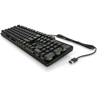 Клавіатура механічна HP Pavilion Gaming 550, 104key, Red Hybrid Switch, USB-A, EN/RU, RGB, чорний (9LY71AA) Клавіатура механічна HP Pavilion Gaming 550, 104key, Red Hybrid Switch, USB-A, EN/RU, RGB, чорний (9LY71AA)
