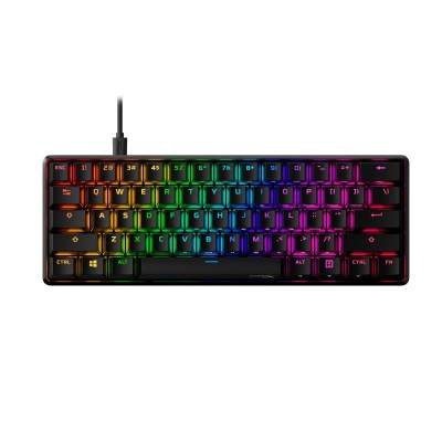 Клавіатура механічна HyperX Alloy Origins 60 61key, Red, USB-A, EN/UA, RGB, чорний (4P5N4AA)