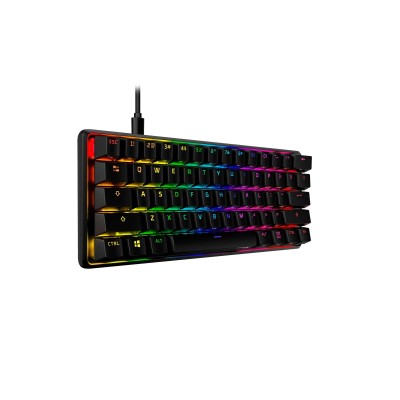 Клавіатура механічна HyperX Alloy Origins 60 61key, Red, USB-A, EN/UA, RGB, чорний (4P5N4AA)