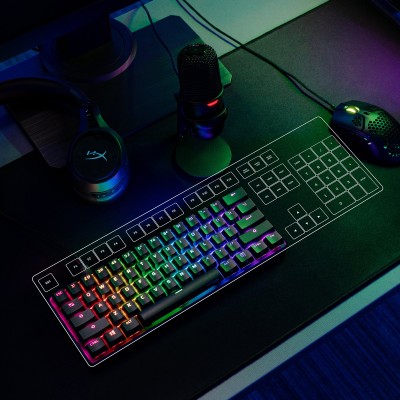 Клавіатура механічна HyperX Alloy Origins 60 61key, Red, USB-A, EN/UA, RGB, чорний (4P5N4AA)