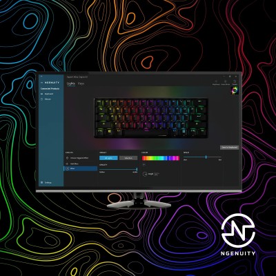 Клавіатура механічна HyperX Alloy Origins 60 61key, Red, USB-A, EN/UA, RGB, чорний (4P5N4AA)