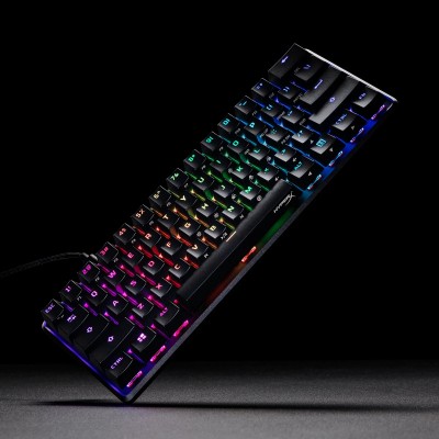 Клавіатура механічна HyperX Alloy Origins 60 61key, Red, USB-A, EN/UA, RGB, чорний (4P5N4AA)