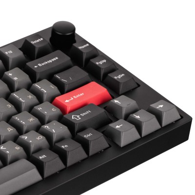 Клавіатура механічна Lemokey P1 Pro 84Key, Keychron Super Banana, WL/BT/USB-A, QMK/VIA, Hot-Swap, EN/UKR, RGB, Knob, Carbon Blac Клавіатура механічна Lemokey P1 Pro 84Key, Keychron Super Banana, WL/BT/USB-A, QMK/VIA, Hot-Swap, EN/UKR, RGB, Knob, Carbon Blac
