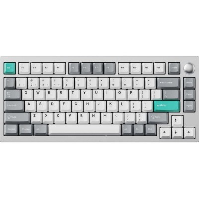 Клавіатура механічна Lemokey P1 Pro 84Key, Keychron Super Brown, WL/BT/USB-A, QMK/VIA, Hot-Swap, EN/UKR, RGB, Knob, Space Silver Клавіатура механічна Lemokey P1 Pro 84Key, Keychron Super Brown, WL/BT/USB-A, QMK/VIA, Hot-Swap, EN/UKR, RGB, Knob, Space Silver