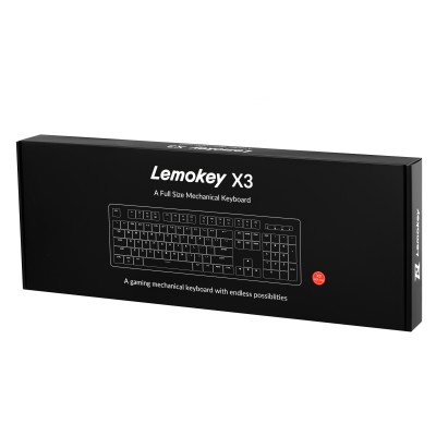 Клавіатура механічна Lemokey X3 104Key, Keychron Brown, USB-A, QMK/VIA, Hot-Swap, EN/UKR, RGB, чорний (X3-H3-UA) Клавіатура механічна Lemokey X3 104Key, Keychron Brown, USB-A, QMK/VIA, Hot-Swap, EN/UKR, RGB, чорний (X3-H3-UA)