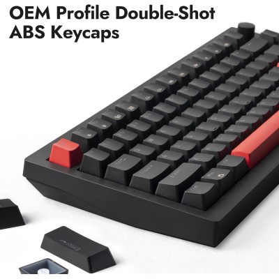 Клавіатура механічна Lemokey X4 84Key, Keychron Red, USB-A, QMK/VIA, Hot-Swap, EN/UKR, Red led, чорний (X4-A1-UA) Клавіатура механічна Lemokey X4 84Key, Keychron Red, USB-A, QMK/VIA, Hot-Swap, EN/UKR, Red led, чорний (X4-A1-UA)
