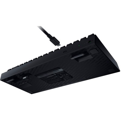 Клавіатура механічна Razer BlackWidow V3 Mini HyperSpeed 68key, Green Switch, USB-A/WL/BT, EN/RU, RGB, чорний (RZ03-03891600-R3R Клавіатура механічна Razer BlackWidow V3 Mini HyperSpeed 68key, Green Switch, USB-A/WL/BT, EN/RU, RGB, чорний (RZ03-03891600-R3R