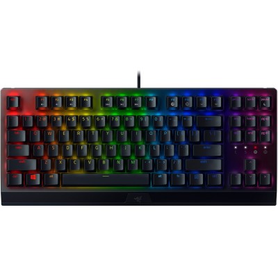 Клавіатура механічна Razer BlackWidow V3 TKL 87key, Green Switch, USB-A, EN/RU, RGB, чорний (RZ03-03490700-R3R1) Клавіатура механічна Razer BlackWidow V3 TKL 87key, Green Switch, USB-A, EN/RU, RGB, чорний (RZ03-03490700-R3R1)