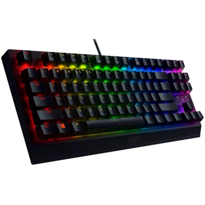 Клавіатура механічна Razer BlackWidow V3 TKL 87key, Green Switch, USB-A, EN/RU, RGB, чорний (RZ03-03490700-R3R1) Клавіатура механічна Razer BlackWidow V3 TKL 87key, Green Switch, USB-A, EN/RU, RGB, чорний (RZ03-03490700-R3R1)