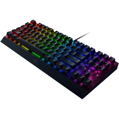 Клавіатура механічна Razer BlackWidow V3 TKL 87key, Green Switch, USB-A, EN/RU, RGB, чорний (RZ03-03490700-R3R1) Клавіатура механічна Razer BlackWidow V3 TKL 87key, Green Switch, USB-A, EN/RU, RGB, чорний (RZ03-03490700-R3R1)