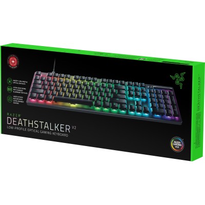 Клавіатура механічна Razer DeathStalker V2 105key, Red Switch, USB-A, EN/RU, RGB, чорний (RZ03-04500800-R3R1) Клавіатура механічна Razer DeathStalker V2 105key, Red Switch, USB-A, EN/RU, RGB, чорний (RZ03-04500800-R3R1)
