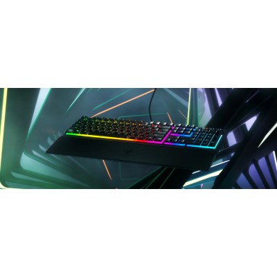 Клавіатура механічна Razer Ornata V3 104key, Mecha-Membrane Switch, USB-A, EN/UK, RGB, чорний (RZ03-04462100-R371) Клавіатура механічна Razer Ornata V3 104key, Mecha-Membrane Switch, USB-A, EN/UK, RGB, чорний (RZ03-04462100-R371)