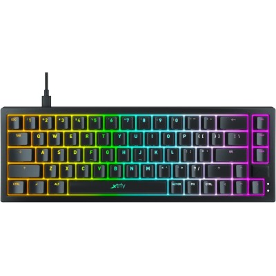 Клавіатура механічна Xtrfy K5 68Key, Kailh Red, USB-A, EN/UA, Hot-swap, RGB, Чорний (K5-RGB-CPT-BLACK-R-UKR) Клавіатура механічна Xtrfy K5 68Key, Kailh Red, USB-A, EN/UA, Hot-swap, RGB, Чорний (K5-RGB-CPT-BLACK-R-UKR)