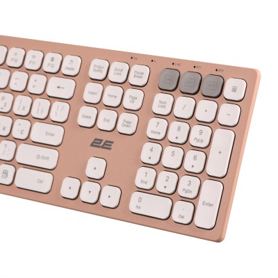 Клавіатура ножнична 2E KS270 109key, WL/BT, EN/UK, рожево-білий (2E-KS270WBPN_UA) Клавіатура ножнична 2E KS270 109key, WL/BT, EN/UK, рожево-білий (2E-KS270WBPN_UA)