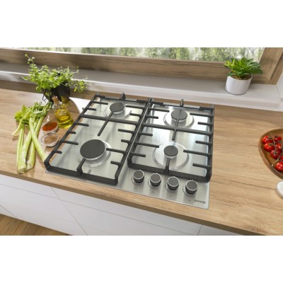 Комплект Gorenje (духовка електрична BO6737E02XK + варильна поверхня газова G642ABX), 743550, нерж. (SET_BO6737E02XK_G642ABX)