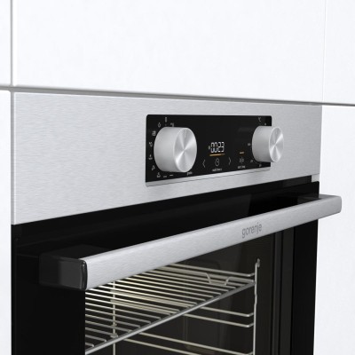 Комплект Gorenje (духовка електрична BO6737E02XK + варильна поверхня газова G642ABX), 743550, нерж. (SET_BO6737E02XK_G642ABX)