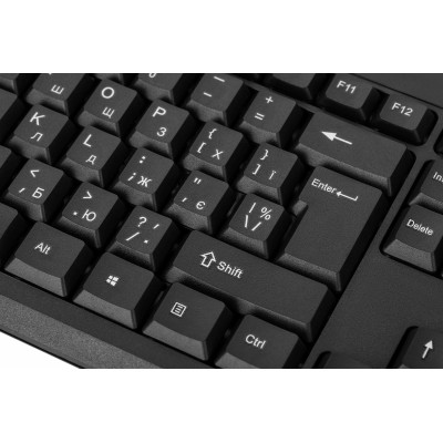 Комплект клавіатура та миша 2E MK401 USB-A, EN/UK, чорний (2E-MK401UB_UA) Комплект клавіатура та миша 2E MK401 USB-A, EN/UK, чорний (2E-MK401UB_UA)