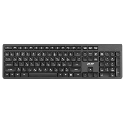 Комплект клавіатура та миша 2E MK420 WL, EN/UK, чорний (2E-MK420WB_UA) Комплект клавіатура та миша 2E MK420 WL, EN/UK, чорний (2E-MK420WB_UA)
