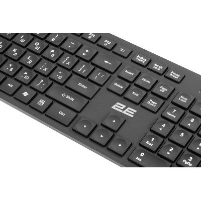 Комплект клавіатура та миша 2E MK420 WL, EN/UK, чорний (2E-MK420WB_UA) Комплект клавіатура та миша 2E MK420 WL, EN/UK, чорний (2E-MK420WB_UA)