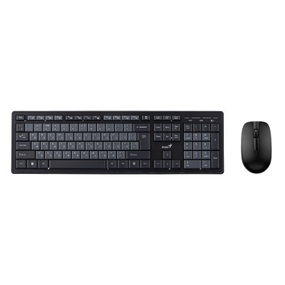 Комплект клавіатура та миша Genius KM-8200, WL, EN/UKR, чорний (31340003428) Комплект клавіатура та миша Genius KM-8200, WL, EN/UKR, чорний (31340003428)