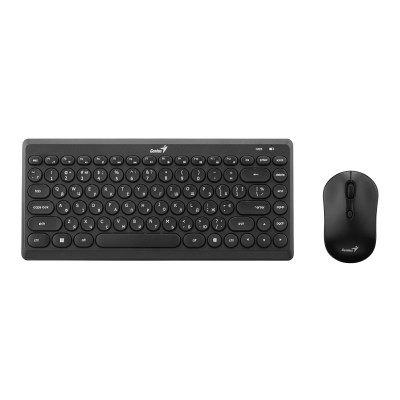 Комплект клавіатура та миша Genius LuxeMate Q-8000, WL, EN/UKR, чорний (31340013414) Комплект клавіатура та миша Genius LuxeMate Q-8000, WL, EN/UKR, чорний (31340013414)