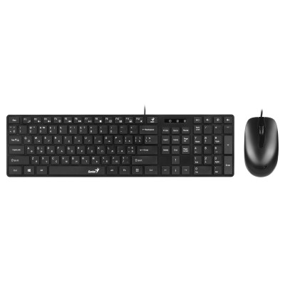 Комплект клавіатура та миша Genius SlimStar C-126, EN/UKR/RU, чорний (31330007407) Комплект клавіатура та миша Genius SlimStar C-126, EN/UKR/RU, чорний (31330007407)