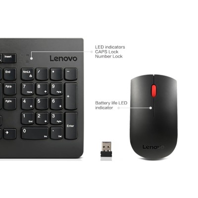 Комплект клавіатура та миша Lenovo Essential Wireless Keyboard and Mouse Combo Gen2 Ukraine (4X31N50709) Комплект клавіатура та миша Lenovo Essential Wireless Keyboard and Mouse Combo Gen2 Ukraine (4X31N50709)