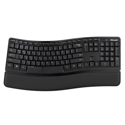 Комплект клавіатура та миша Microsoft Comfort Desktop Sculp WL, EN/UK/RU, чорний (L3V-00017) Комплект клавіатура та миша Microsoft Comfort Desktop Sculp WL, EN/UK/RU, чорний (L3V-00017)