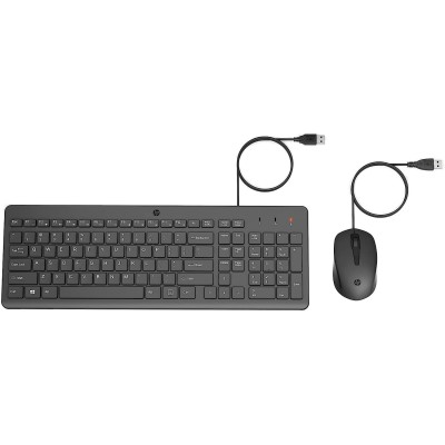 Комплект клавіатура та миша НР 150, USB-A, EN/RU, чорний (240J7AA) Комплект клавіатура та миша НР 150, USB-A, EN/RU, чорний (240J7AA)