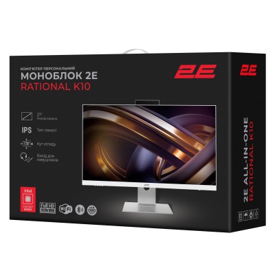 Комп'ютер персональний моноблок 2E Rational K10 27" FHD IPS Intel i3-12100, 16Gb, F512GB, UMA, B660, K10.660, 150W, FreeDos, біл Комп'ютер персональний моноблок 2E Rational K10 27" FHD IPS Intel i3-12100, 16Gb, F512GB, UMA, B660, K10.660, 150W, FreeDos, біл