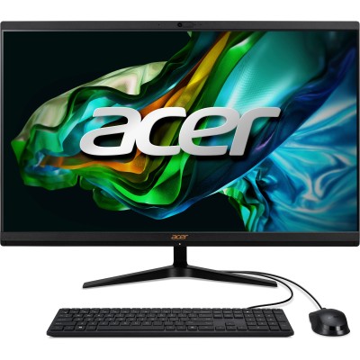 Комп'ютер персональний моноблок Acer Aspire C27-1800 27" FHD, Intel i5-12450H, 16GB, F1024GB, UMA, WiFi, кл+м, без ОС, чорний (D