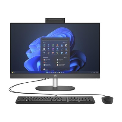 Комп'ютер персональний моноблок HP 240-G10 23.8" FHD IPS AG, Intel i3-N300, 8GB, F512GB, UMA, WiFi, кл+м, 3р, Win11P, чорний (88