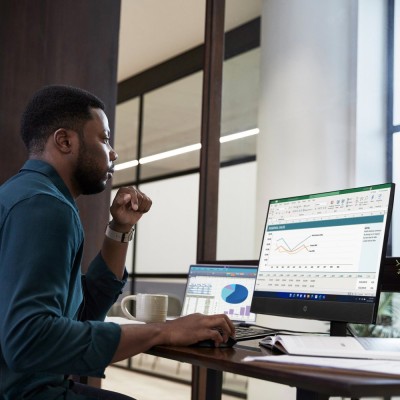 Комп'ютер персональний моноблок HP ProOne 440-G9 23.8" FHD IPS AG, Intel i5-12400T, 8GB, F256GB+1Tb, UMA, WiFi, кл+м, 2р, DOS, ч Комп'ютер персональний моноблок HP ProOne 440-G9 23.8" FHD IPS AG, Intel i5-12400T, 8GB, F256GB+1Tb, UMA, WiFi, кл+м, 2р, DOS, ч