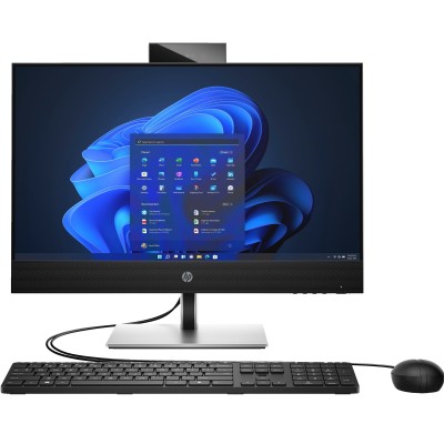 Комп'ютер персональний моноблок HP ProOne 440-G9 23.8" FHD IPS AG, Intel i5-14500T, 16GB, F512GB, UMA, WiFi, кл+м, DOS, чорний (
