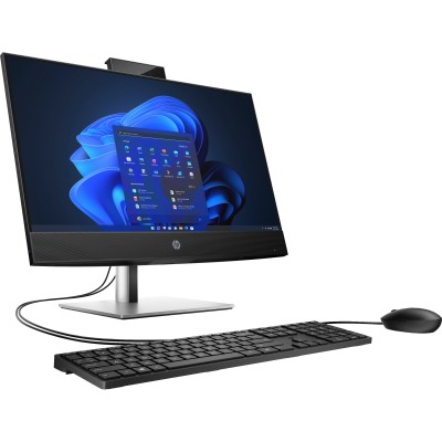 Комп'ютер персональний моноблок HP ProOne 440-G9 23.8" FHD IPS AG, Intel i5-14500T, 16GB, F512GB, UMA, WiFi, кл+м, DOS, чорний (