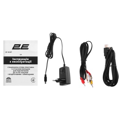 Консоль 2Е 16bit HDMI (2 бездротових геймпада, 183 гри) Консоль 2Е 16bit HDMI (2 бездротових геймпада, 183 гри)