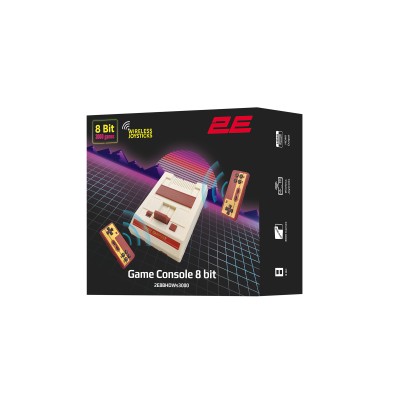 Консоль 2Е 8bit HDMI (2 бездротових геймпада, 3000 ігор) Консоль 2Е 8bit HDMI (2 бездротових геймпада, 3000 ігор)