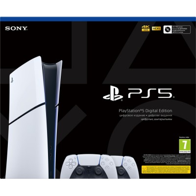 Консоль Sony PlayStation 5 Slim Digital Edition 1TB (2 геймпади Dualsense) (UA) Консоль Sony PlayStation 5 Slim Digital Edition 1TB (2 геймпади Dualsense) (UA)