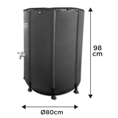 Контейнер для води Neo Tools, складаний, 500л, ПВХ, стійкість до УФ, 3/4", 90х98см Контейнер для води Neo Tools, складаний, 500л, ПВХ, стійкість до УФ, 3/4", 90х98см