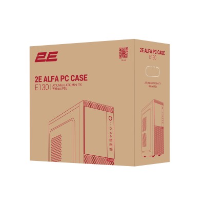 Корпус 2E Alfa E130 без БЖ 2xUSB3.0, 1xUSB2.0, 1x80мм, VGA 320мм, ATX, чорний (2E-E130) Корпус 2E Alfa E130 без БЖ 2xUSB3.0, 1xUSB2.0, 1x80мм, VGA 320мм, ATX, чорний (2E-E130)