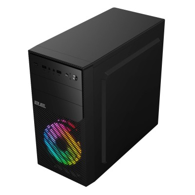 Корпус 2E Basis RD850 без БЖ 1xUSB3.0, 2xUSB2.0, 1x120мм ARGB, VGA 290мм, Metal Side Panel, mATX, чорний (2E-RD850) Корпус 2E Basis RD850 без БЖ 1xUSB3.0, 2xUSB2.0, 1x120мм ARGB, VGA 290мм, Metal Side Panel, mATX, чорний (2E-RD850)